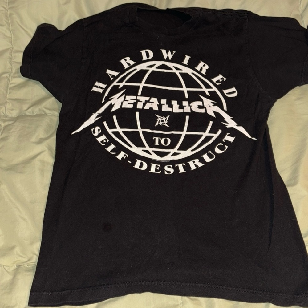 Metallica Medium Harwired to Self Destruct T Shirt